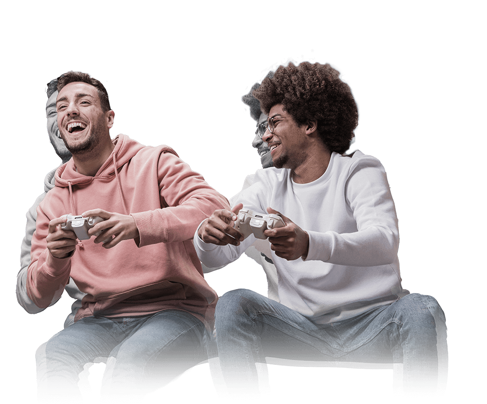 Guys playing